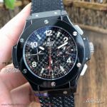 Perfect Replica Swiss Grade Hublot Big Bang All Black Case Ceramic Bezel 42mm Watch